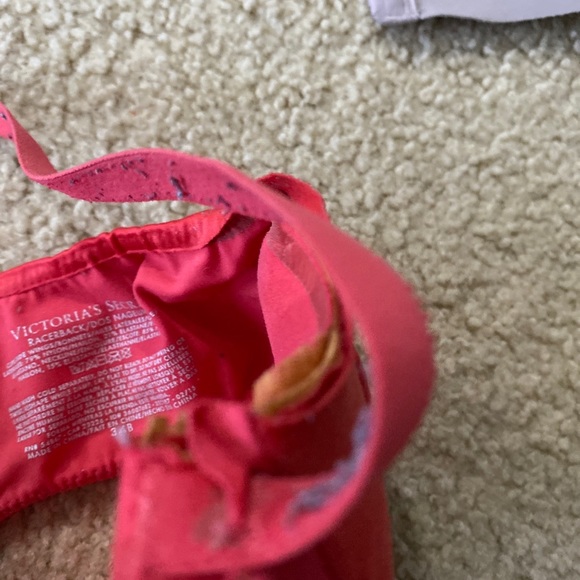 Victoria’s secret padded workout bra watermelon pink - Picture 2 of 3